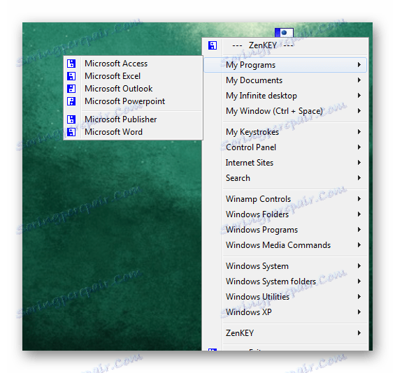 فتح برامج ZenKEY