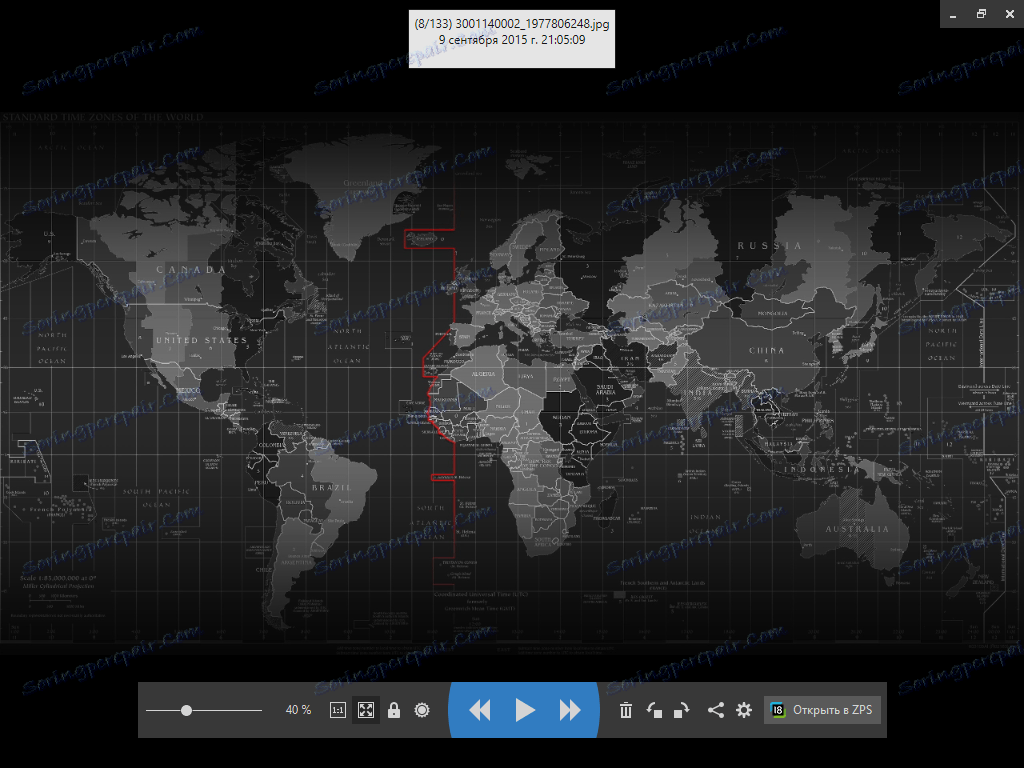عرض الصور في Zoner Photo Studio