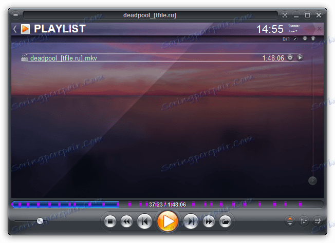 Stvaranje popisa za reprodukciju u programu Zoom Player